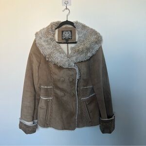 Vintage Esprit Faux Fur Tan Women's Jacket